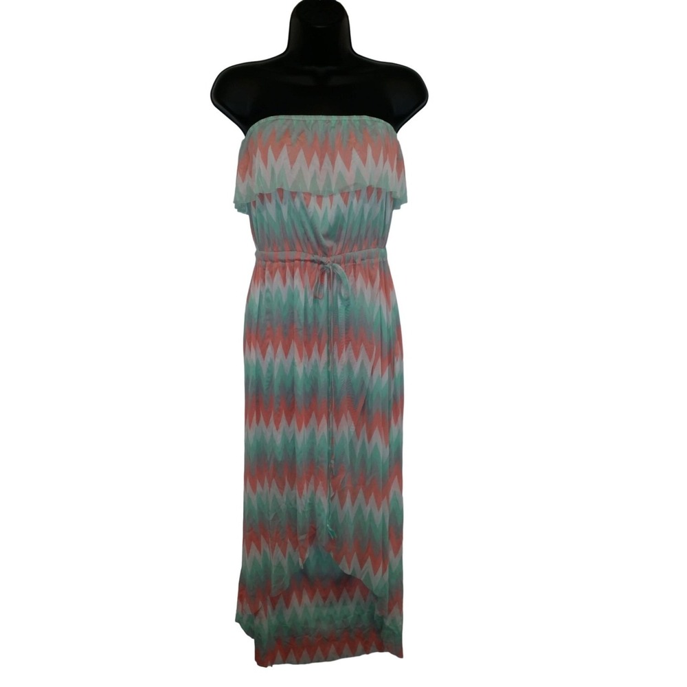 Cynthia Rowley Empire Waist Dress Women Sz M Multicolor Boho Tie Dye Summer Wear